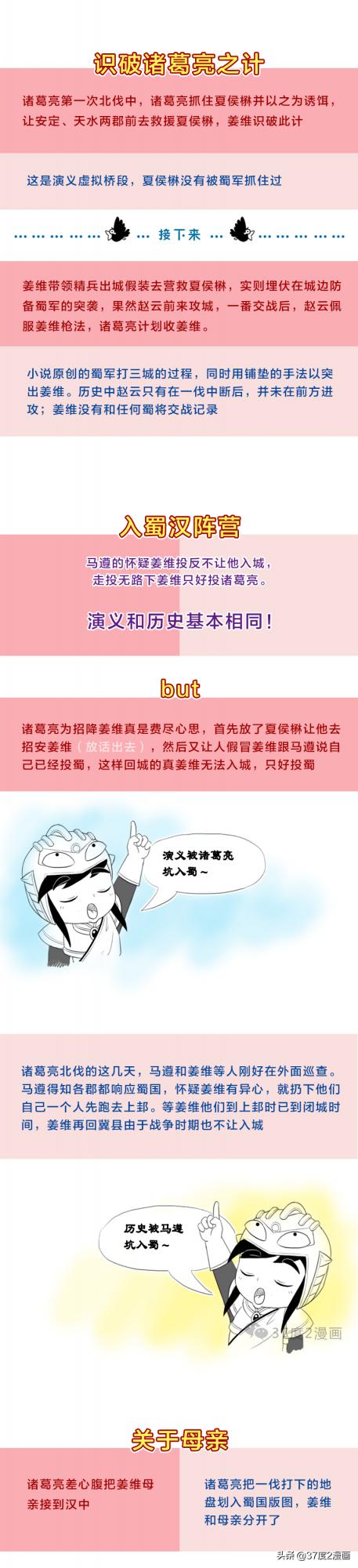 37度2漫畫:演義姜維vs歷史姜維,姜維的北伐有什麼不同? 37度2漫畫:演義姜維vs歷史姜維,姜維的北伐有什麼不同?