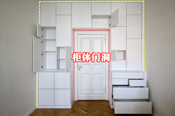跟光禿禿的門洞相比,打一圈櫃子僅用1㎡多個儲物間,更受青睞 跟光禿禿的門洞相比,打一圈櫃子僅用1㎡多個儲物間,更受青睞
