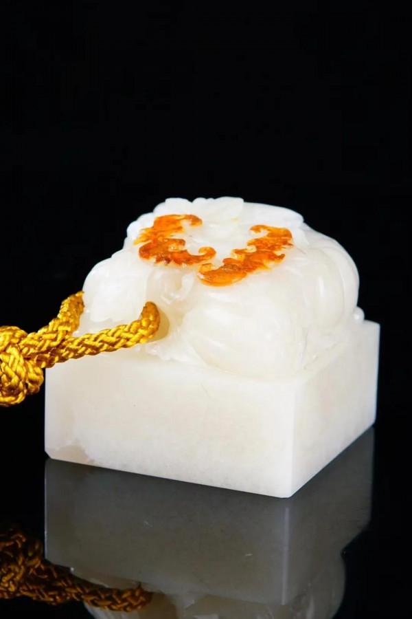 稀有的壽山汶洋石正方印璽