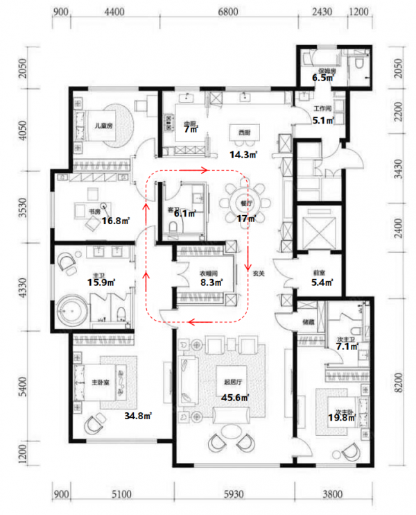 北京200~500㎡優秀豪宅戶型鑑賞