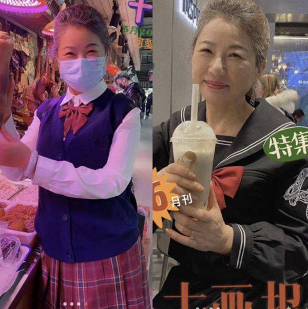 68歲&quot;最嫩奶奶&quot;走紅，穿&quot;JK制服&quot;買菜，不懼路人眼光：我穿衣自由
