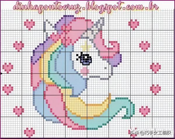 剩餘的十字繡線，在籃子上這樣刺繡，看完第一個就想收了