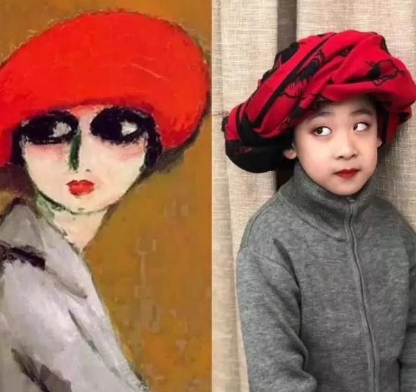 老師要求模仿“世界名畫”，看到學生的仿品，網友：欠你個奧斯卡