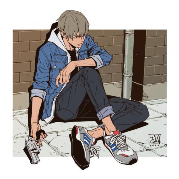 畫熱血漫畫的人設，真酷