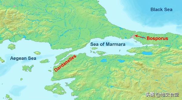 如果把克里米亞挖成島嶼，亞速海將有兩條出海通道