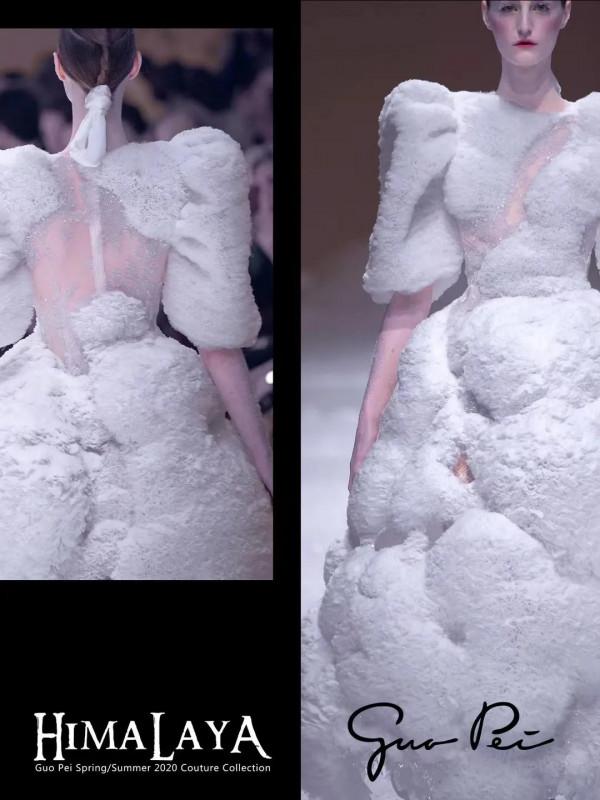 劉詩詩身著Guo Pei 2020 春夏高定禮服登上時尚芭莎十月刊