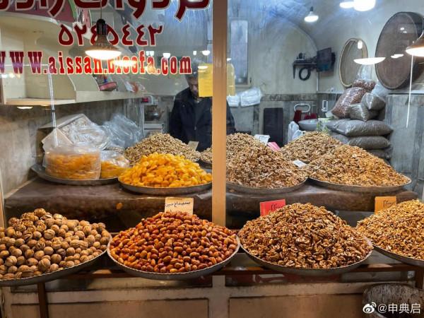【大不里士城區一覽，大巴扎的乾果是真便宜，種類也豐富】