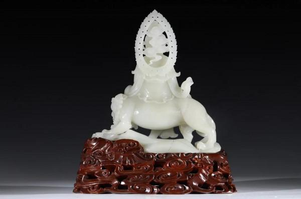 「館藏級」 羊脂白玉 和田玉籽料