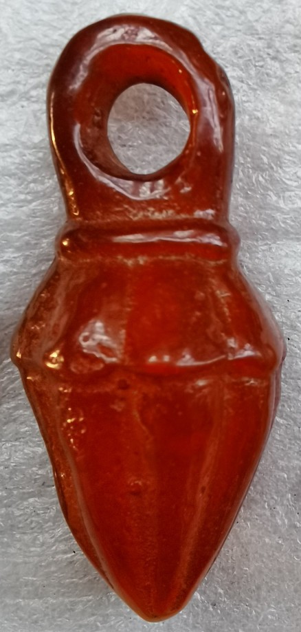 琥珀瓔珞“錐”形墜