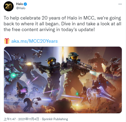 慶祝20週年《光環：士官長合集》推出免費福利