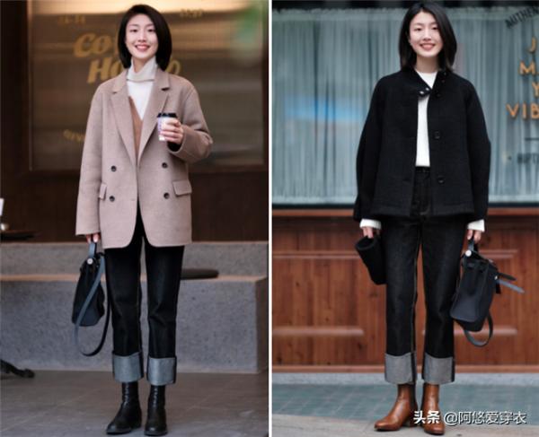 身高僅158的女生，建議多穿“九分褲+低跟靴”，最佳化比例還特顯高