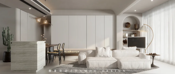 133㎡奶白色木質侘寂，溫柔治癒