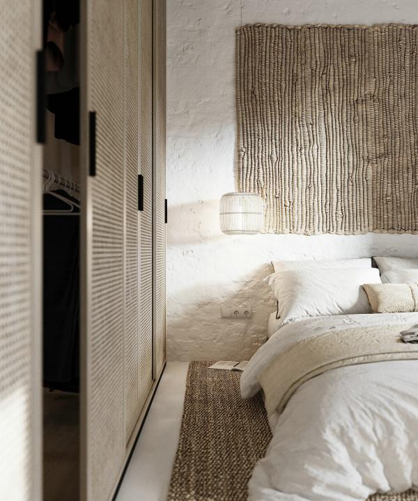 灰白色調詫寂風公寓，讓人倍感舒適