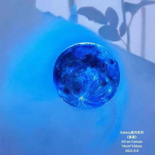 月是故鄉明，90後畫家孫天驕中秋畫作奇妙遊