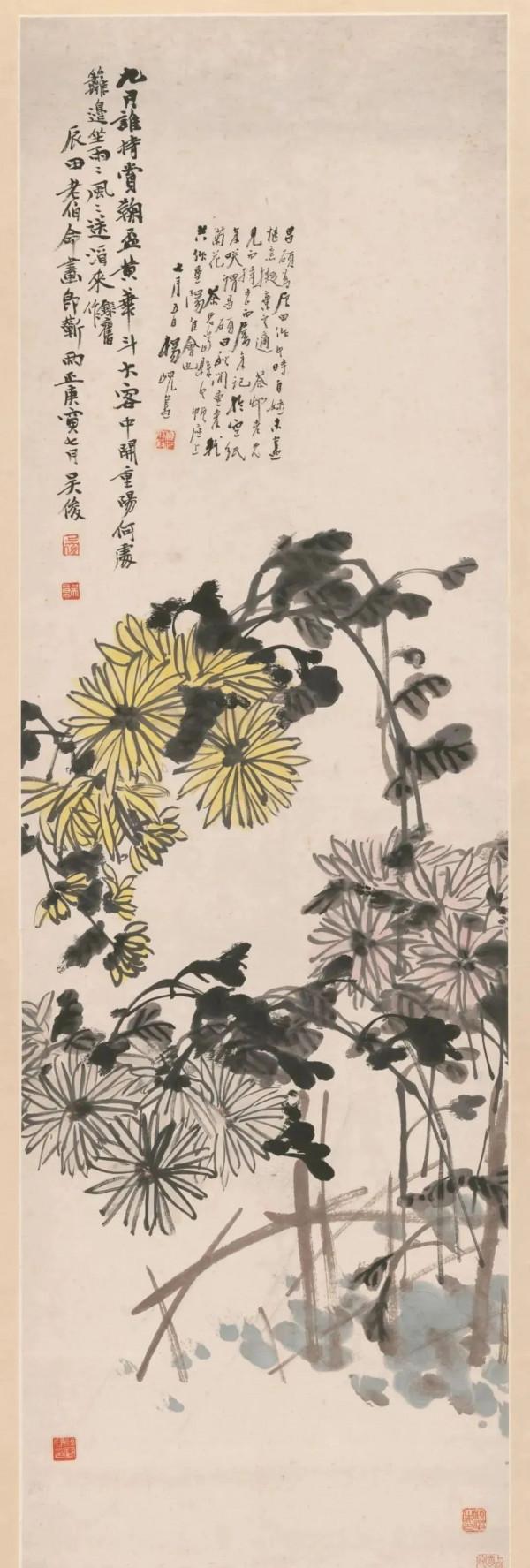 歷代大師畫菊:菊殘猶有傲霜枝 歷代大師畫菊:菊殘猶有傲霜枝