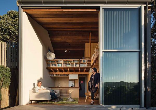 建築師在紐西蘭50平米的生活、工作和休閒的小房子