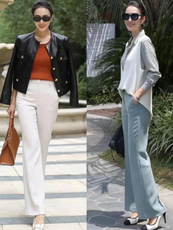 露腳踝過時了，今年秋季流行穿“過踝喇叭褲”，時尚大氣又顯腿長