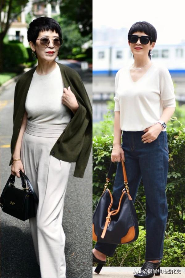 65歲阿姨真會穿，入秋後用這4雙鞋提升時髦感，越老越有時尚範兒