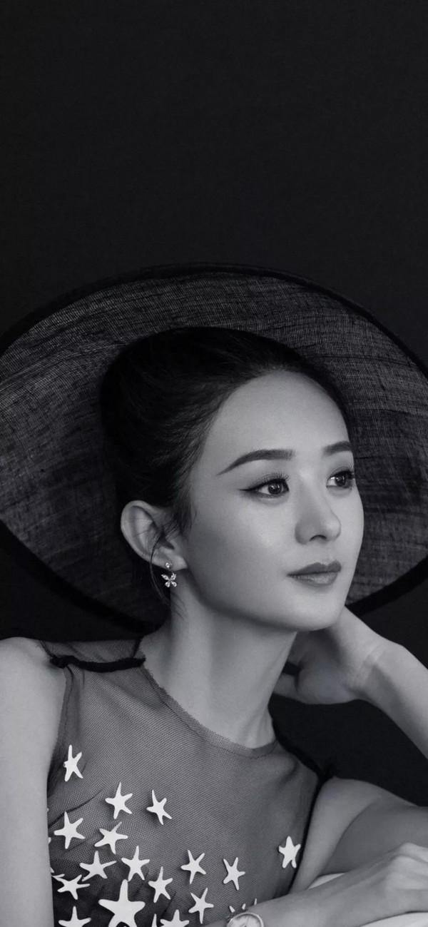 趙麗穎甜美全面屏桌布