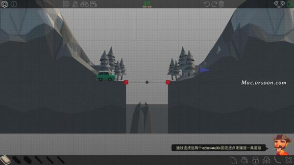 超好玩的模擬建造遊戲:橋樑構造者Poly Bridge Mac中文版 超好玩的模擬建造遊戲:橋樑構造者Poly Bridge Mac中文版