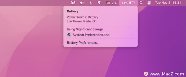 如何在 MacOS 上使用低功耗模式