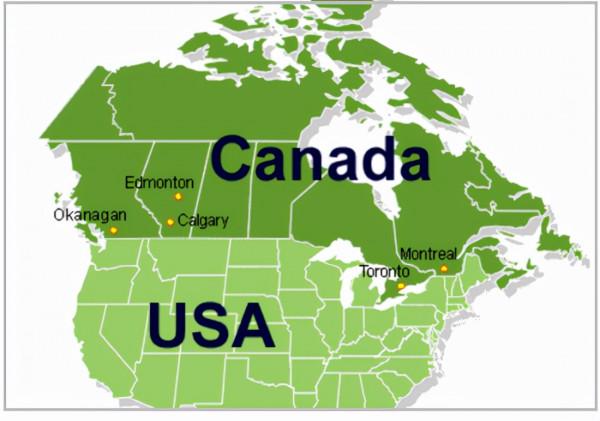 美國與加拿大中西部那條直線邊界是北緯多少度？