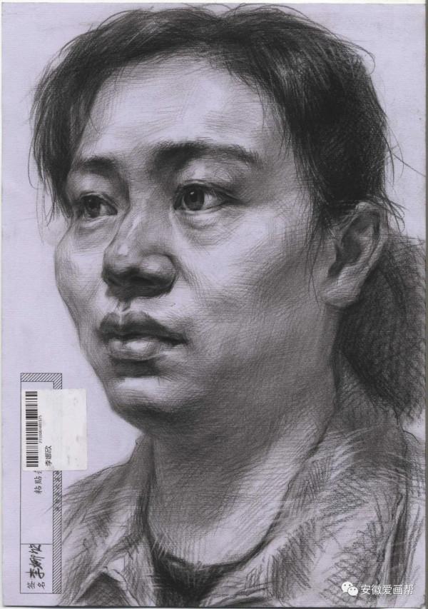 2022屆安徽省美術統考一模~素描高分卷