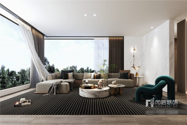 別墅裝修｜|太湖源750m² | 現代輕奢風格