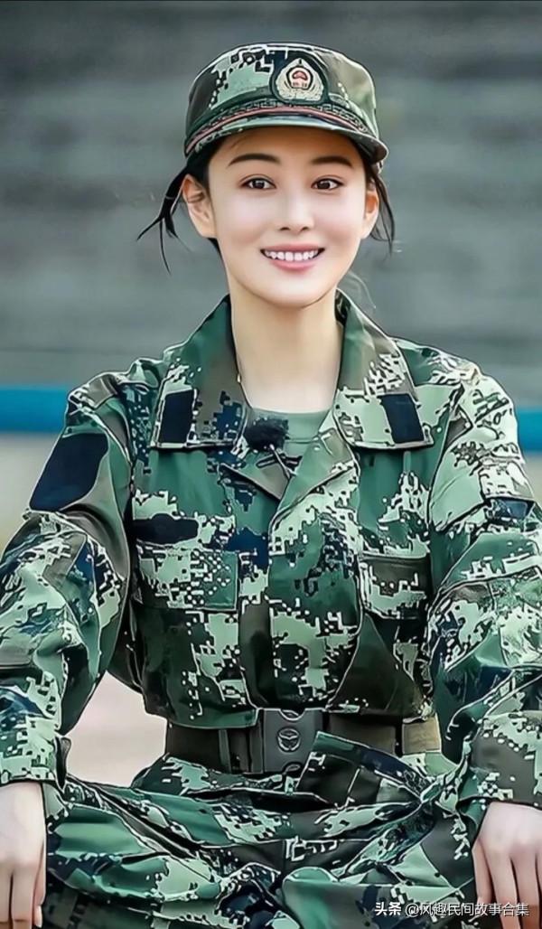女明星們，穿軍裝誰最漂亮，女神永遠是女神
