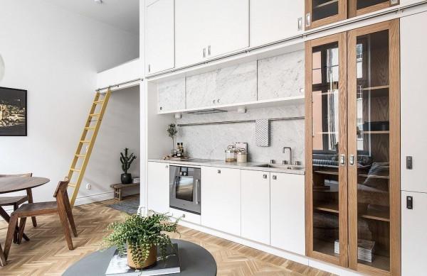 為女友爆改33㎡小戶型，變身上下兩層，簡直是現代小豪宅