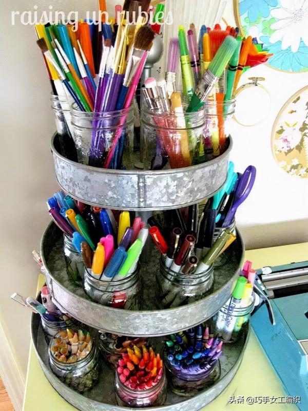 把廢舊的盤子碟子用這個方法摞起來，沒想到收納太強大了