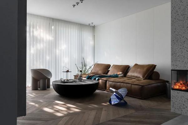 140㎡現代極簡，沒有繁雜的設計，樸素的元素，營造低調高階感