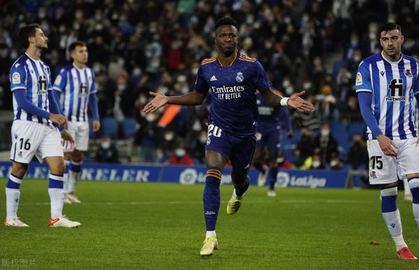 西甲-皇馬2-0豪取六連勝領跑 本澤馬傷退 約維奇傳射 維尼修斯破門