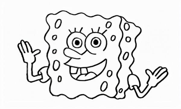 如何畫海綿寶寶