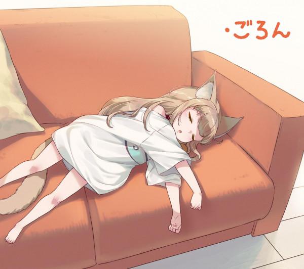 「插畫」我的貓是個女孩子，日本畫師40原和他的貓Kinako 插畫作品