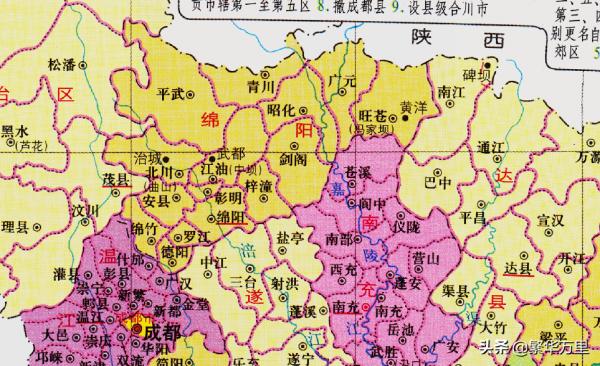 四川省的區劃調整，18個地級市之一，綿陽市為何有9個區縣？