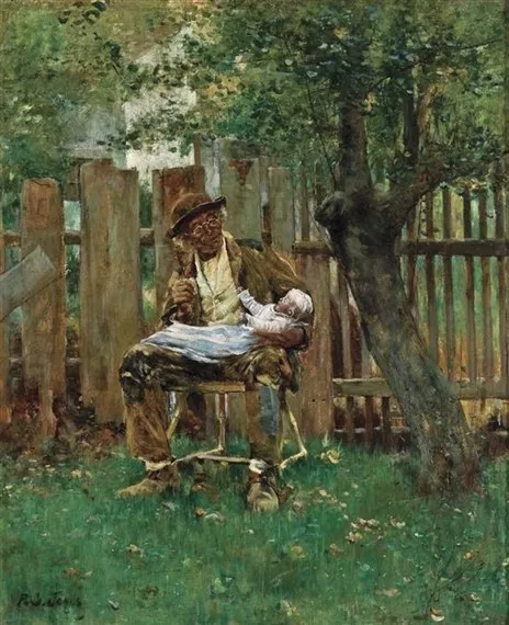 美輪美奐的花園風景油畫,讓人看著很舒服 美輪美奐的花園風景油畫,讓人看著很舒服