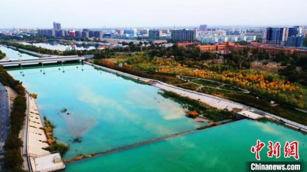 新疆托克遜縣白楊河秋景如畫