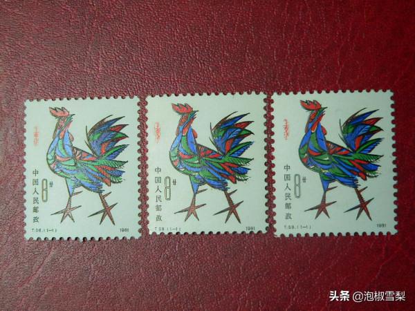 都是郵政發行,1981年雞郵票,為什麼會有公雞、母雞之分? 都是郵政發行,1981年雞郵票,為什麼會有公雞、母雞之分?
