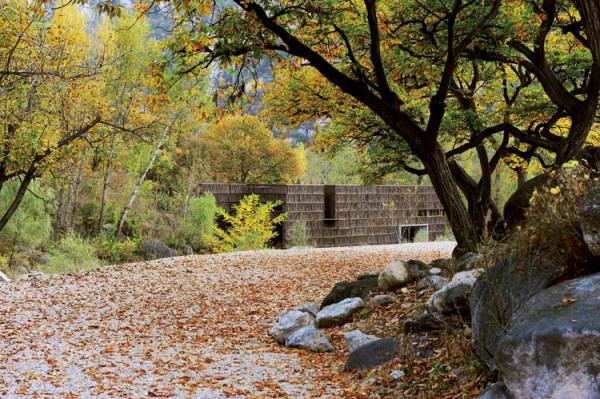 懷柔一小眾圖書館，有多種樹枝枝幹搭建，內部安靜優美，名氣卻小