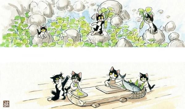 貓貓的一天，煮飯釣魚還有種菜？