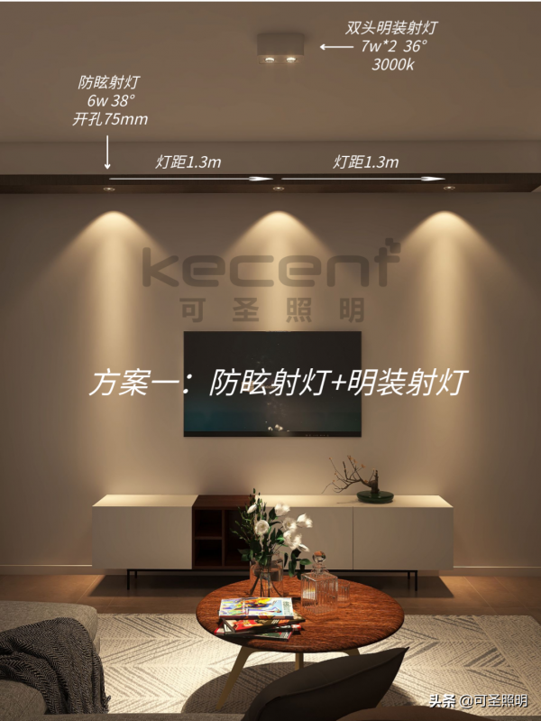 電視牆怎麼布燈？6種布燈掌握這些就夠了