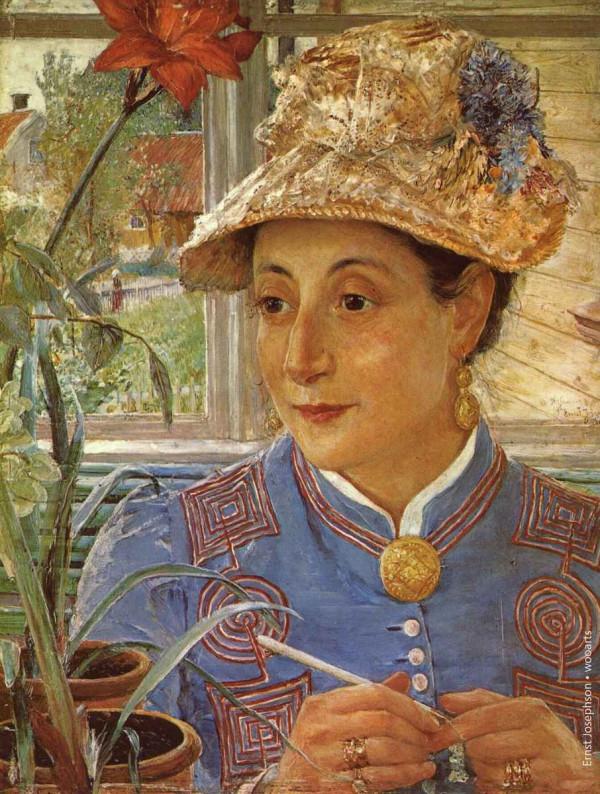 恩斯特約瑟夫森 瑞典畫家和詩人 油畫作品欣賞