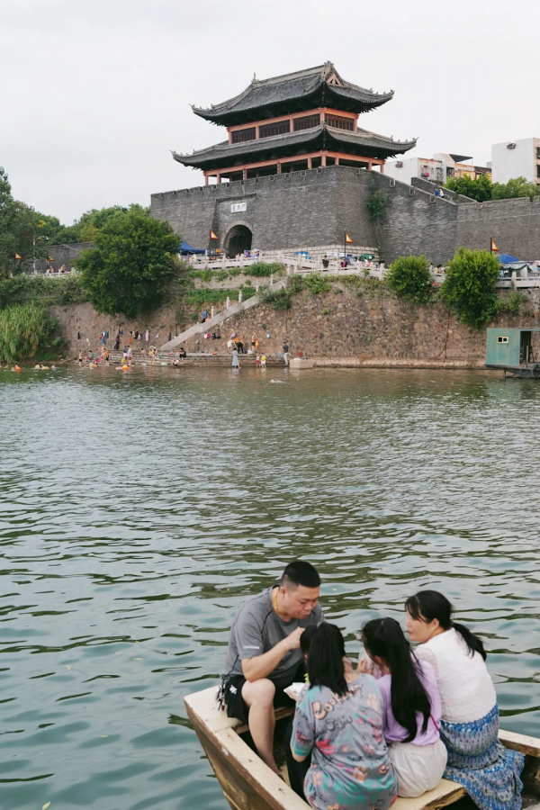 傍晚的贛州古浮橋，是我今年看過最美的畫面