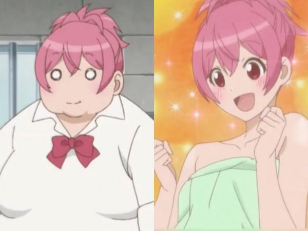 胖子都是潛力股，肥宅變女神，盤點5個減肥成功的動漫角色