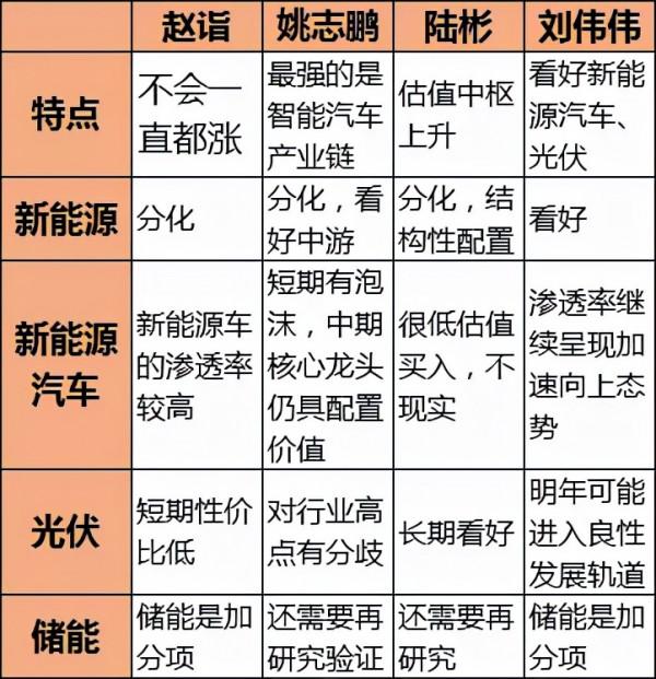 新能源未來怎麼走？對比趙詣、姚志鵬、陸彬、劉偉偉的觀點就知道