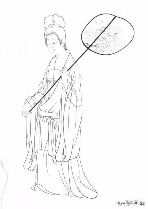 《簪花仕女圖》設色步驟分解 《簪花仕女圖》設色步驟分解