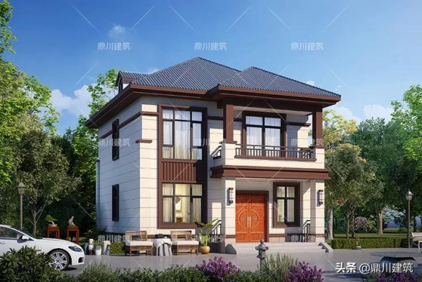 5套二層新中式別墅，四平八穩佈局周正，自有一股穩重的氣度