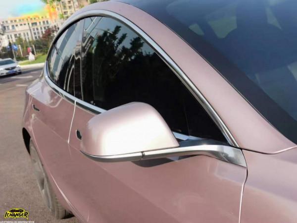 Ichanger（ICR）改變者改色膜：特斯拉 Model3改色冰莓粉