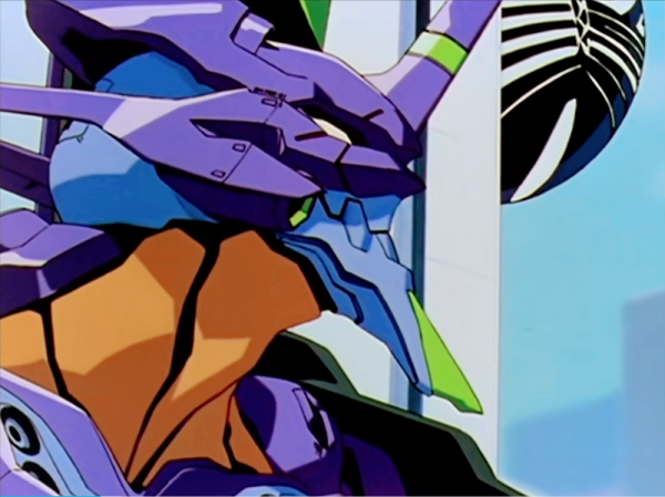 《新世紀福音戰士》第十二使徒夜天使，被初號機從內部突破的使徒